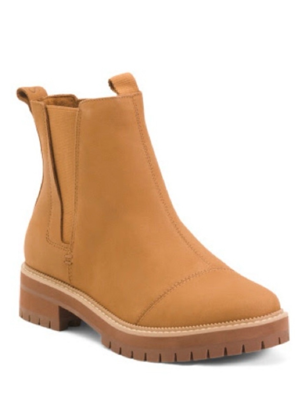 Toms Women's Tan Chelsea Lug Boot, Size 9, NWOT